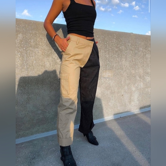 Choosy Two-Tone 'Day and Night' Women's Pants, 4 - Picture 1 of 15